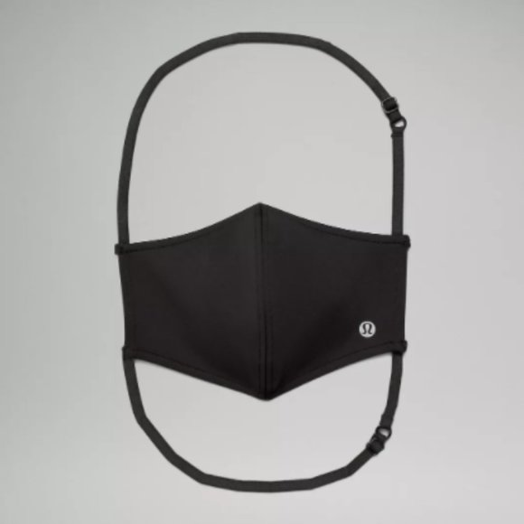 Lululemon Double Strap Face Mask Black Ultralu - Picture 3 of 4